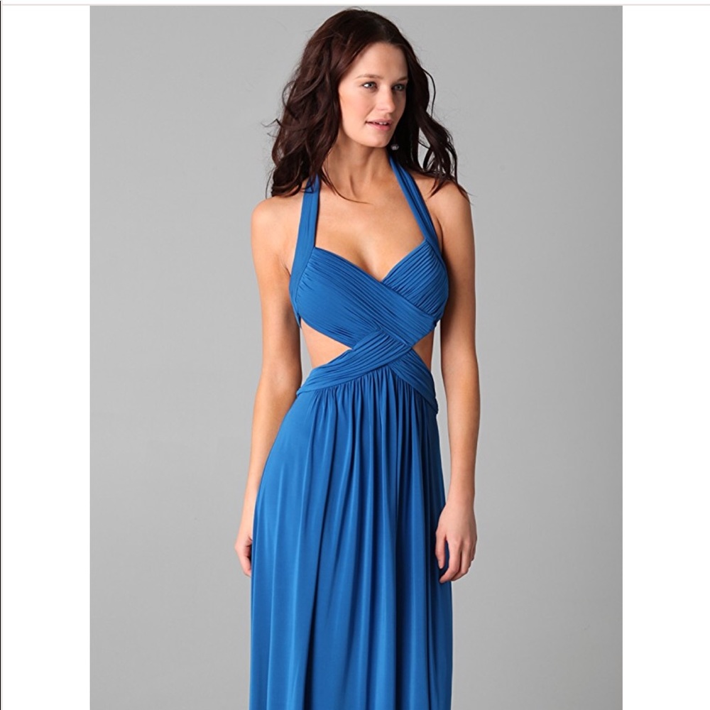 BCBG Maxazria Jordana Long Cutout Dress